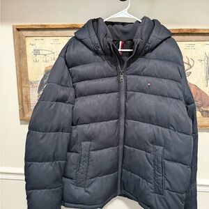 Tommy Hilfiger Charcoal Puffer Coat